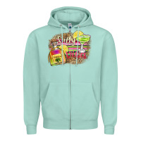 Seafoam salty vibes Zipper Hoodie - Zillion Design Studio