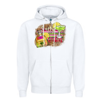 White salty vibes Zipper Hoodie - Zillion Design Studio