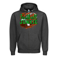 Charcoal Heather football junkie Zipper Hoodie - texasbilliewilder