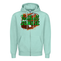 Seafoam football junkie Zipper Hoodie - texasbilliewilder