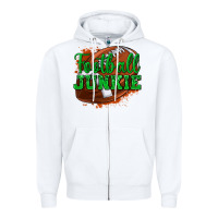 White football junkie Zipper Hoodie - texasbilliewilder
