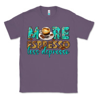 Lavender more espresso less depresso western Classic Tee - texasbilliewilder