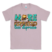 Lilac more espresso less depresso western Classic Tee - texasbilliewilder