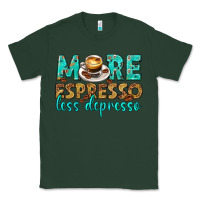 Sports Green more espresso less depresso western Classic Tee - texasbilliewilder