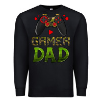 Black gamer dad Premium Sweatshirt - HRA Design Shop