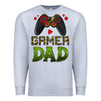 Heather Grey gamer dad Premium Sweatshirt - HRA Design Shop