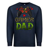 Navy gamer dad Premium Sweatshirt - HRA Design Shop