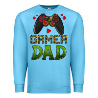 Ocean Blue gamer dad Premium Sweatshirt - HRA Design Shop