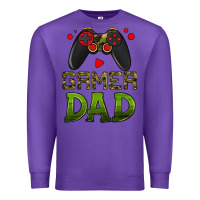Purple gamer dad Premium Sweatshirt - HRA Design Shop