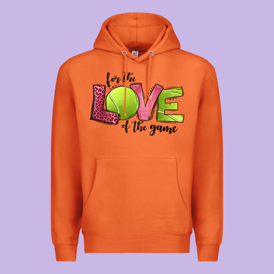 For The Love Of The Game Tennis Premium Hoodie Designed By Jasminsmagicworld