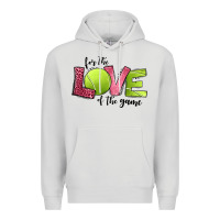 Dove Grey for the love of the game tennis Premium Hoodie - Jasminsmagicworld
