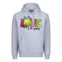 Heather Grey for the love of the game tennis Premium Hoodie - Jasminsmagicworld