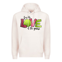 Pale Pink for the love of the game tennis Premium Hoodie - Jasminsmagicworld
