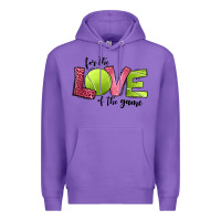 Purple for the love of the game tennis Premium Hoodie - Jasminsmagicworld