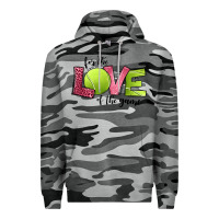 Slate Camo for the love of the game tennis Premium Hoodie - Jasminsmagicworld