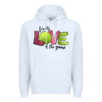 White for the love of the game tennis Premium Hoodie - Jasminsmagicworld