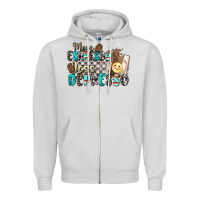 Dove Grey more espresso less depresso Zipper Hoodie - Zillion Design Studio