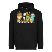 Black school bus coffee cups Heavyweight Hoodie - Zillion Design Studio