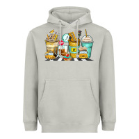 Moon Dust school bus coffee cups Heavyweight Hoodie - Zillion Design Studio
