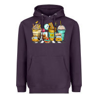 Plum school bus coffee cups Heavyweight Hoodie - Zillion Design Studio