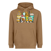 Toasted Coconut school bus coffee cups Heavyweight Hoodie - Zillion Design Studio