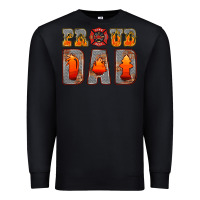 Black proud dad Premium Sweatshirt - HRA Design Shop