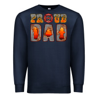 Navy proud dad Premium Sweatshirt - HRA Design Shop