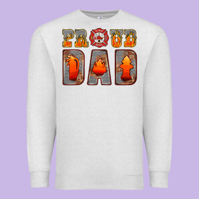 Proud Dad Premium Sweatshirt Designed By Hra Design Shop
