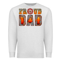 Oatmeal Heather proud dad Premium Sweatshirt - HRA Design Shop