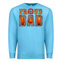 Ocean Blue proud dad Premium Sweatshirt - HRA Design Shop