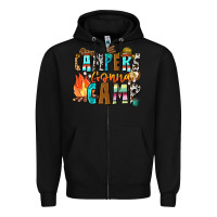 Black campers gonna camp Zipper Hoodie - Zillion Design Studio