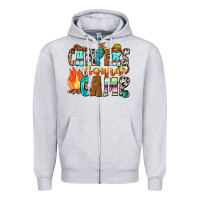 Heather Grey campers gonna camp Zipper Hoodie - Zillion Design Studio