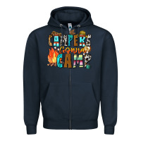 Navy campers gonna camp Zipper Hoodie - Zillion Design Studio