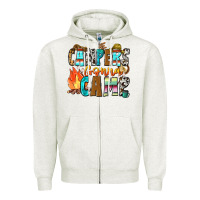 Oatmeal Heather campers gonna camp Zipper Hoodie - Zillion Design Studio