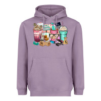 Lavender small business coffee cups Heavyweight Hoodie - Zillion Design Studio