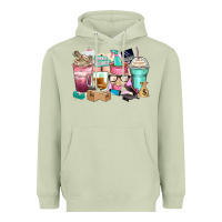 Matcha small business coffee cups Heavyweight Hoodie - Zillion Design Studio