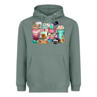 Sage small business coffee cups Heavyweight Hoodie - Zillion Design Studio