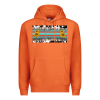 Carrot western cowhide serape sunflower mama license plate Premium Hoodie - BarkalooDesign
