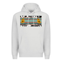 Dove Grey western cowhide serape sunflower mama license plate Premium Hoodie - BarkalooDesign