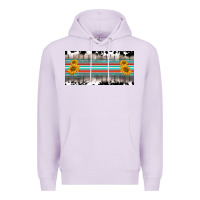 Lilac western cowhide serape sunflower mama license plate Premium Hoodie - BarkalooDesign
