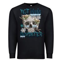 Black not made for winter skull Premium Sweatshirt - FaDigitalArtStudio