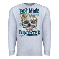Heather Grey not made for winter skull Premium Sweatshirt - FaDigitalArtStudio