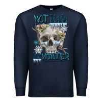 Navy not made for winter skull Premium Sweatshirt - FaDigitalArtStudio