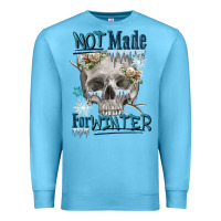 Ocean Blue not made for winter skull Premium Sweatshirt - FaDigitalArtStudio