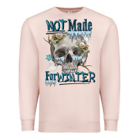 Pale Pink not made for winter skull Premium Sweatshirt - FaDigitalArtStudio