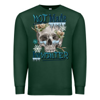 Sports Green not made for winter skull Premium Sweatshirt - FaDigitalArtStudio