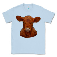 Dusty Blue red angus calf Classic Tee - RanaPortraitStore