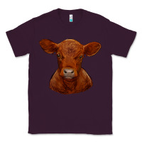 Plum red angus calf Classic Tee - RanaPortraitStore