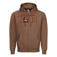 Chestnut football mama Zipper Hoodie - texasbilliewilder