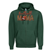 Sports Green football mama Zipper Hoodie - texasbilliewilder